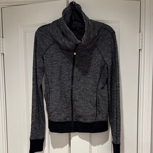 Lululemon Gray and Black cowl neck jacket
